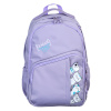 Рюкзак подростковый 45x30x18см, 2 отд., 5 карм., принт "котики", ручка из иск.кожи, ПЭ, сиреневый