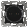 Розетка 2P+E 16А 250В черный Эра12 (механизм) 12-2105-06 6516