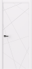 Дверь межкомнатная Паутинка ПВХ эмаль белая 70*200 с врезным магнитным замком без ручек