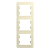 Рамка СУ 3 мест. беж. (вертик.) GSL000207 Schneider GLOSSA