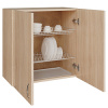 Шкаф навесной кухонный с сушкой 60 венге светлое (дуб млечный)