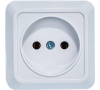 Розетка 1-м ОП Олимп 16А бел. Universal O0022