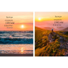 Блокнот на гребне А5, 60 л., клетка, Prof-Press Пейзажи мечты, мел.картон,ассорти 2 дизайна Б60-6801