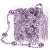 Бусы новогодние пластик, 1.4х500 см, кругл, лаванда, SY18ZL-86lav