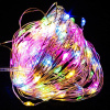 Гирлянда 100 ламп, 10 м, 1 режим, свет мультиколор, серебристая, в пом, сетевая 2967