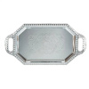 Поднос сервировочный 4124048 серебро 38*19,5*1,5см																			