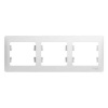 Рамка 3-пост. белый GLOSSA	(гор.) GSL000103
