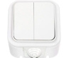 ВыключательBylectrica 2 м. ОУ 10А бел. пласт. IP54 А5 6-224