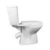 Унитаз-компакт Элисса Антивсплеск Нижняя/п, 1-реж., косой, вып сид полипр, бел. (Л.)