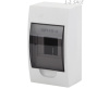 Бокс ЩРН-П-4 Эра SIMPLE пластик белый с дым дверцей IP41 9005,2523