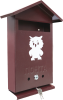 Ящик почтовый Домик (сова) коричневый с замком
