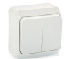 Выкл. 2-кл. ОП 10А /250В подсвет. бел. ЭТЮД-LEXEL ВА10-006В