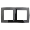 Рамка СУ 2 мест. чёрный, ЭРА 12 12-5002-06 (1353)