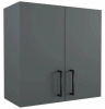 Шкаф навесной для посуды с полкой - Графит 80