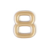 Цифра из пластика (самоклеющаяся) 40х32 8 мат.зол LNP4 MG #8