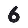 Цифра 6 металлическая черная 145*100 LNT14 BL #6
