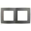 Рамка 2 поста графит Эра12 12-5002-12 (5143)