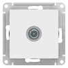 Розетка Systeme Electric AtlasDesign мех. роз. TV СУ 1 мест. бел. (окон. RG6, 1dB) ATN000191
