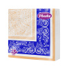 Салфетки бум.33  Plushe classic decor 2 слой,20листов,бел. Синий