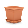 Горшок с подд.Вилла 64л квадрат терракот