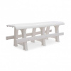 Скамейка пласт. 120х40х42 белая Стандарт Пластик