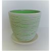 Горшок Эстамп светло-зеленый крокус №2 КС-К2-35-49			