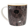 Кружка фарфор Torix "Flowers on brown", 390мл