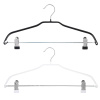 Вешалка металл (сталь) с ПВХ покрытием и клипсами 40см (цвет mix), TCH-203 456-037