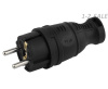 Вилка прямая каучук 2P+PE 1x16A 220-240 IP44 470517 General