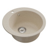 Мойкa ML-GM13 круглая, беж. (328), 495мм (глуб. чаши 200)