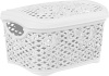 Корзинка для хранения Keeplex Fiori с крышкой 3,3л 24,2х18х14см белое облако KL401211048 