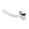 Сифон для раковины, автомат, с сеткой отстойником и гофрой, пластик АБС с хром выпуск САНАКС 4011
