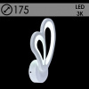 Бра светил-к настен 8509/1 WH белый LED 20W 3000K
