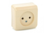 Розетка ОУ 1-м без з/к 16А/250В слон.кость ЭТЮД-LEXEL PA16-001K