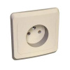 Розетка СУ 1-м без з/к 16А/250В сл. кость. ЭТЮД-LEXEL PC16-001K
