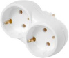 Развет-ль 2 роз. 16А белый (линейный, земля) РВ16-373 Bylectrica