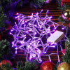 Гирлянда 100 ламп, 5 м, 8 режимов, фиолетовый, прозрачная, в пом, сетевая, LED 4023