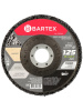 Диск шлифовальный для УШМ, Bartex, коралловый, диаметр 125 мм, черный, умеренная жесткость, R011