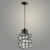 Светильник подвесной LUM 3688/1HQ BK+BK 1х40W E27 d130 h1000 	