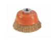 Корщетка - насадка 5240101 для УШМ Sturm! тип "чашка" М14, D65мм, латунир. волнистая пров.