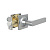 Ручка защелка DK710/BL SN-PS (без фик.)никель (58427)