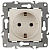 Розетка 2P+E 16А 250В слоновая кость Эра12 (механизм) 12-2101-02 (0554)