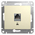Розетка PC 1-ая кат.5E беж. GLOSSA GSL000281K