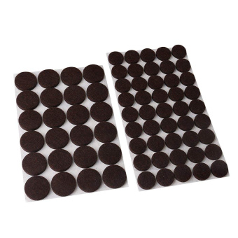 Протекторы войлочные самоклеющ.круглые 80шт