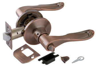 Ручка защелка 6030 AC-B (фик.) медь