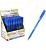 Ручка шариковая, синяя, Ø 1.0 мм, трехгран., тон. корп., рифл. упор, FLAIR Peach Trendz 1150