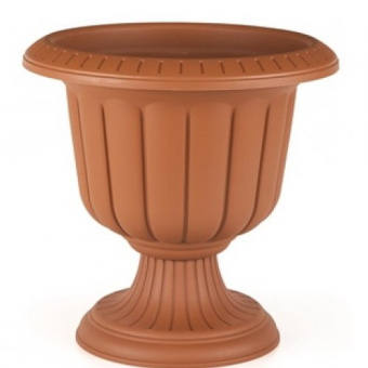 Вазон Нергиза на ножке терракот_0