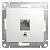 Розетка PC 1-ая кат.5E белый GLOSSA	GSL000181K