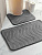 Набор ковриков для ванной, 2 шт, велюр, с тиснением, серый, Y4-9968