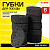 Губки для посуды OVAL BLACK 95×65×35 мм КОМПЛЕКТ 6 шт., КРУПНОПОРИСТЫЙ поролон/абразив LAIMA, 608649